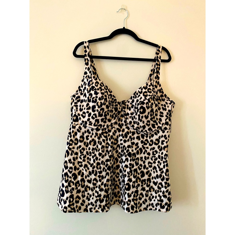 NWT Old Navy Wide Strap Underwire Tankini Swim Top 3X